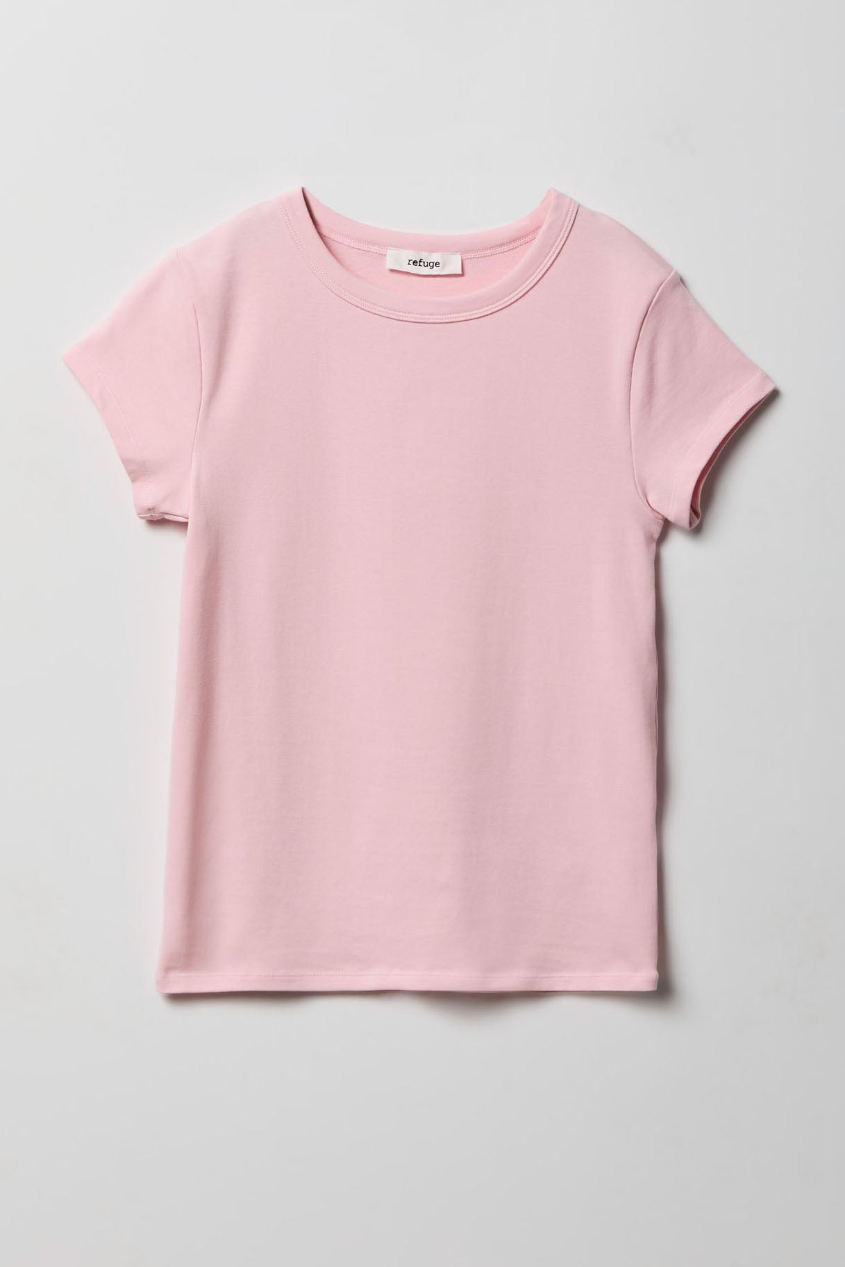 Ribbed Crewneck T-Shirt