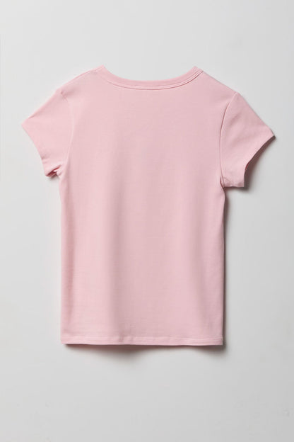 Ribbed Crewneck T-Shirt