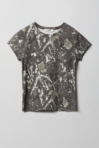 Ribbed Crewneck T-Shirt