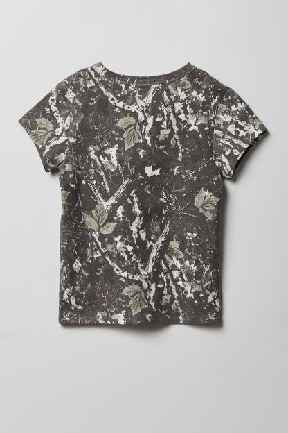 Ribbed Crewneck T-Shirt