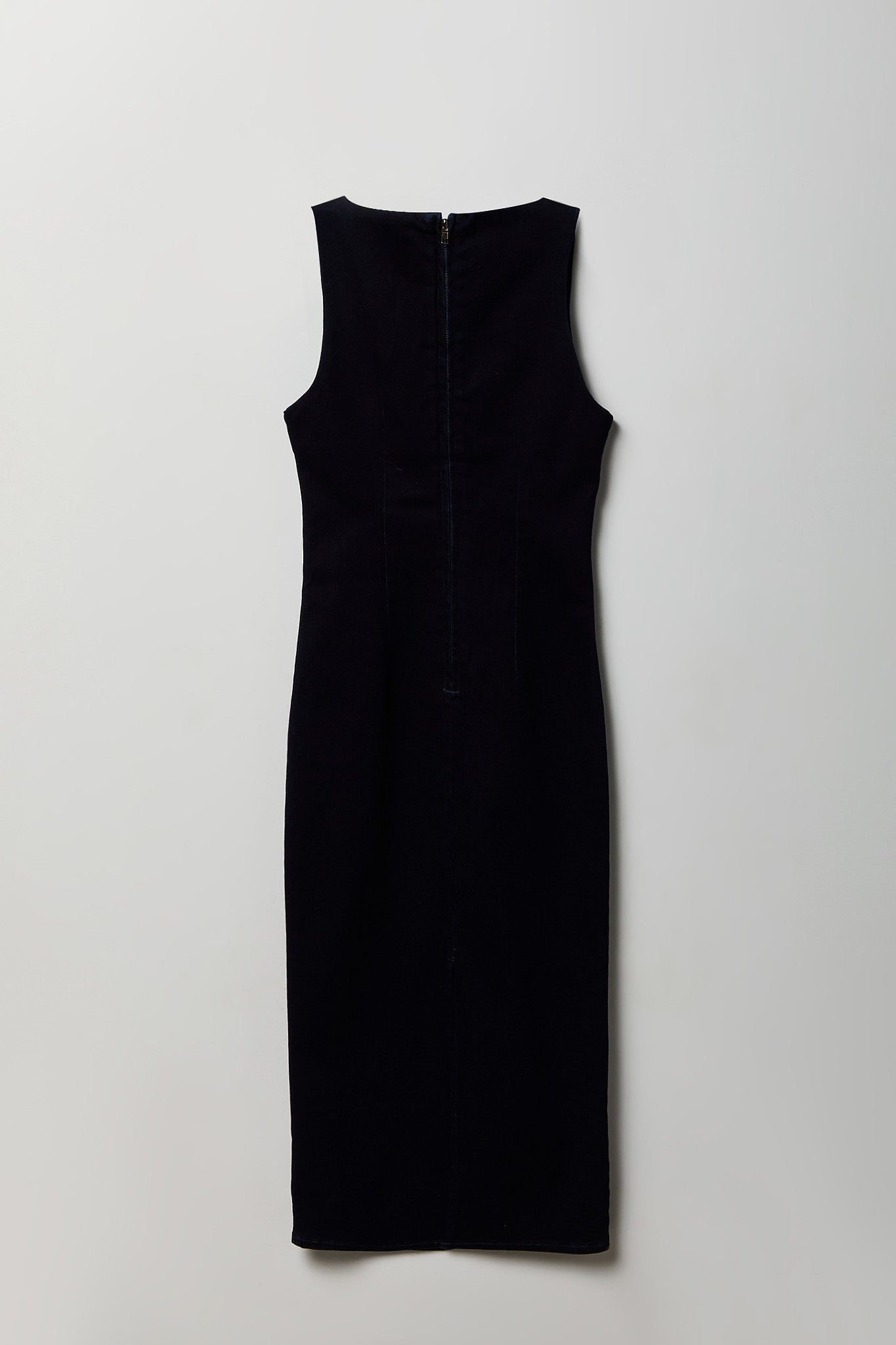 Denim Square Neck Maxi Dress
