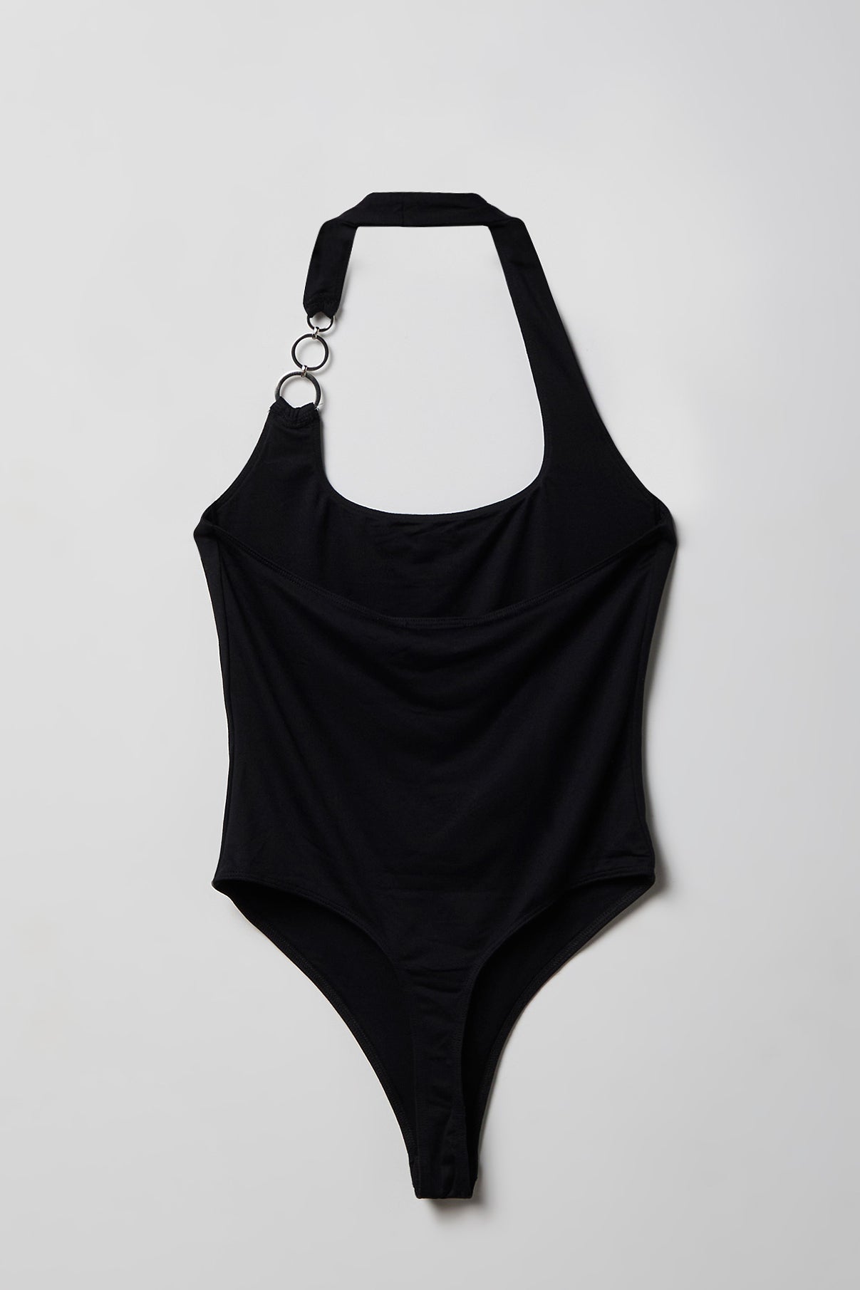 Luxe Heavy Contour O-Ring Halter Bodysuit