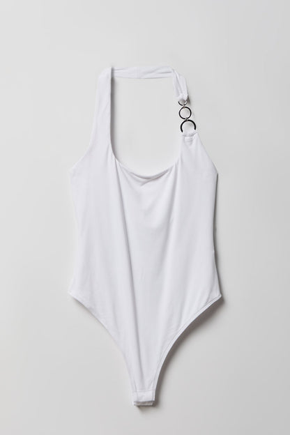 Luxe Heavy Contour O-Ring Halter Bodysuit