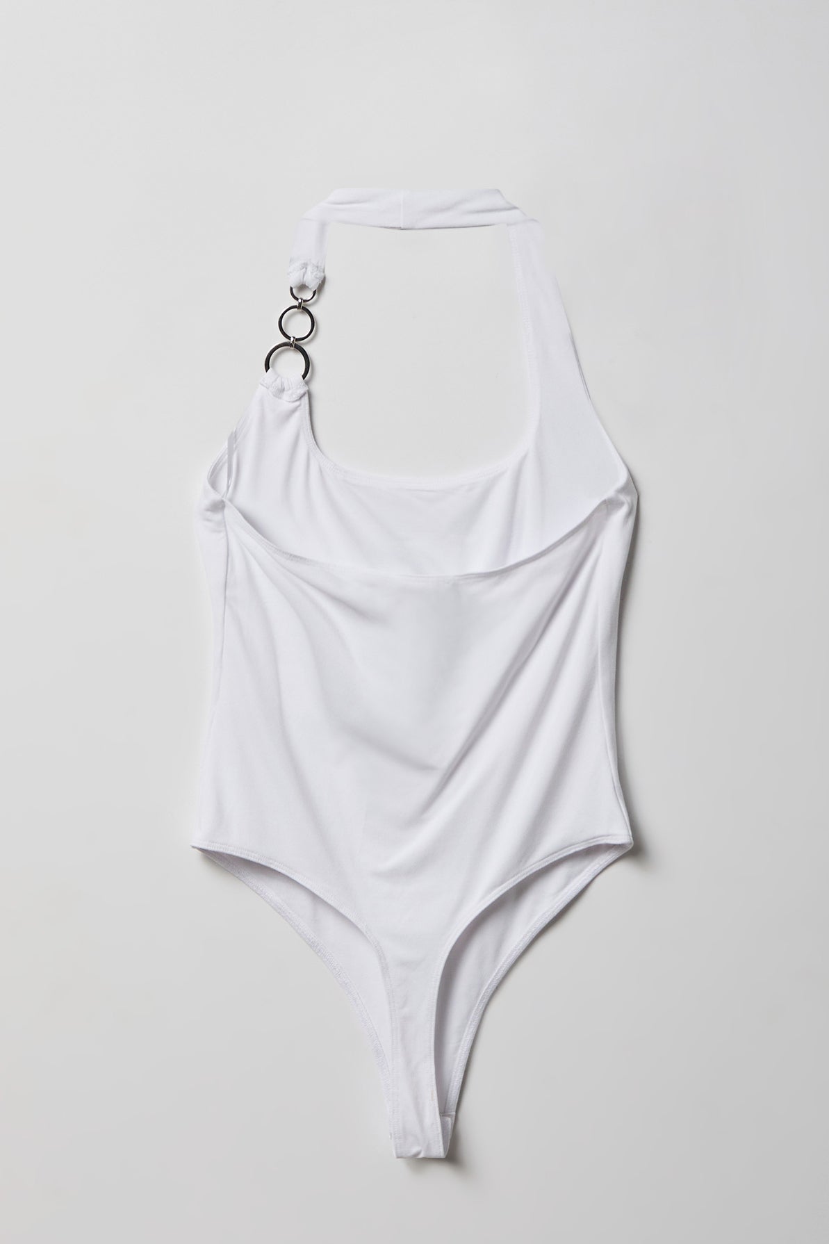 Luxe Heavy Contour O-Ring Halter Bodysuit