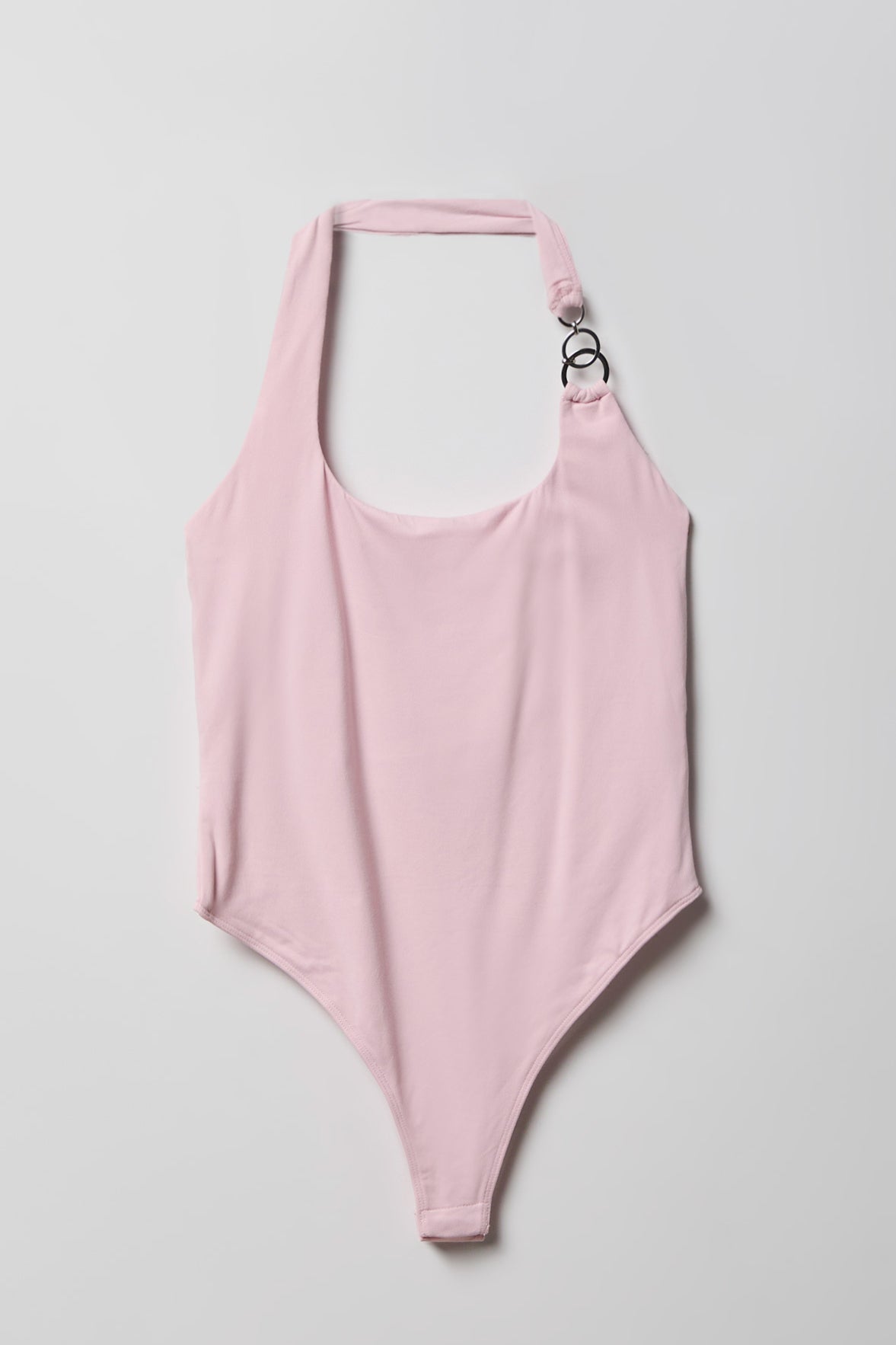 Luxe Heavy Contour O-Ring Halter Bodysuit