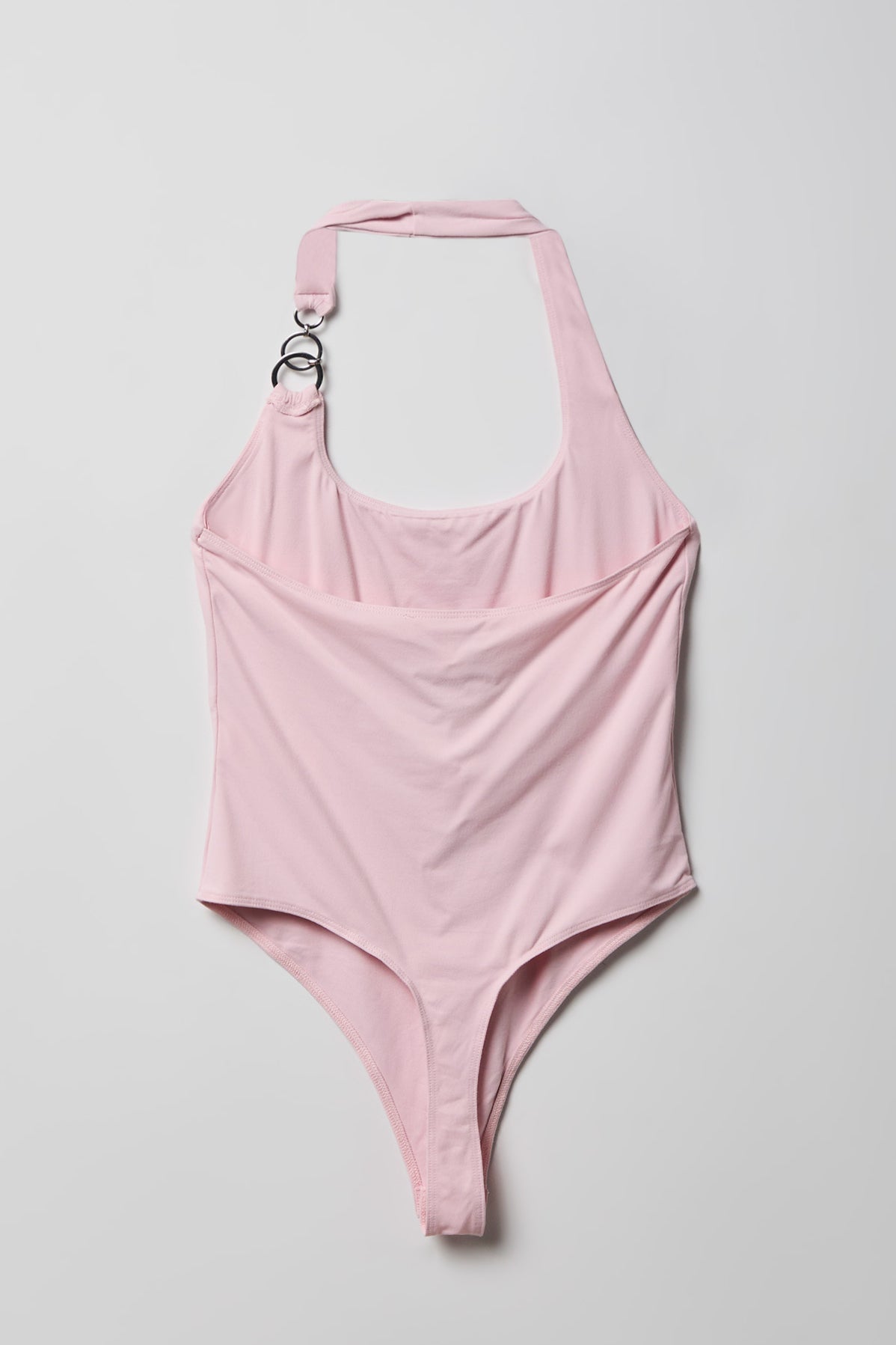 Luxe Heavy Contour O-Ring Halter Bodysuit