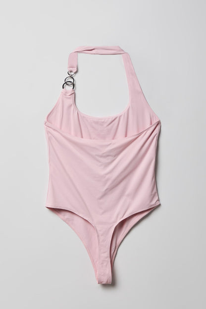 Luxe Heavy Contour O-Ring Halter Bodysuit