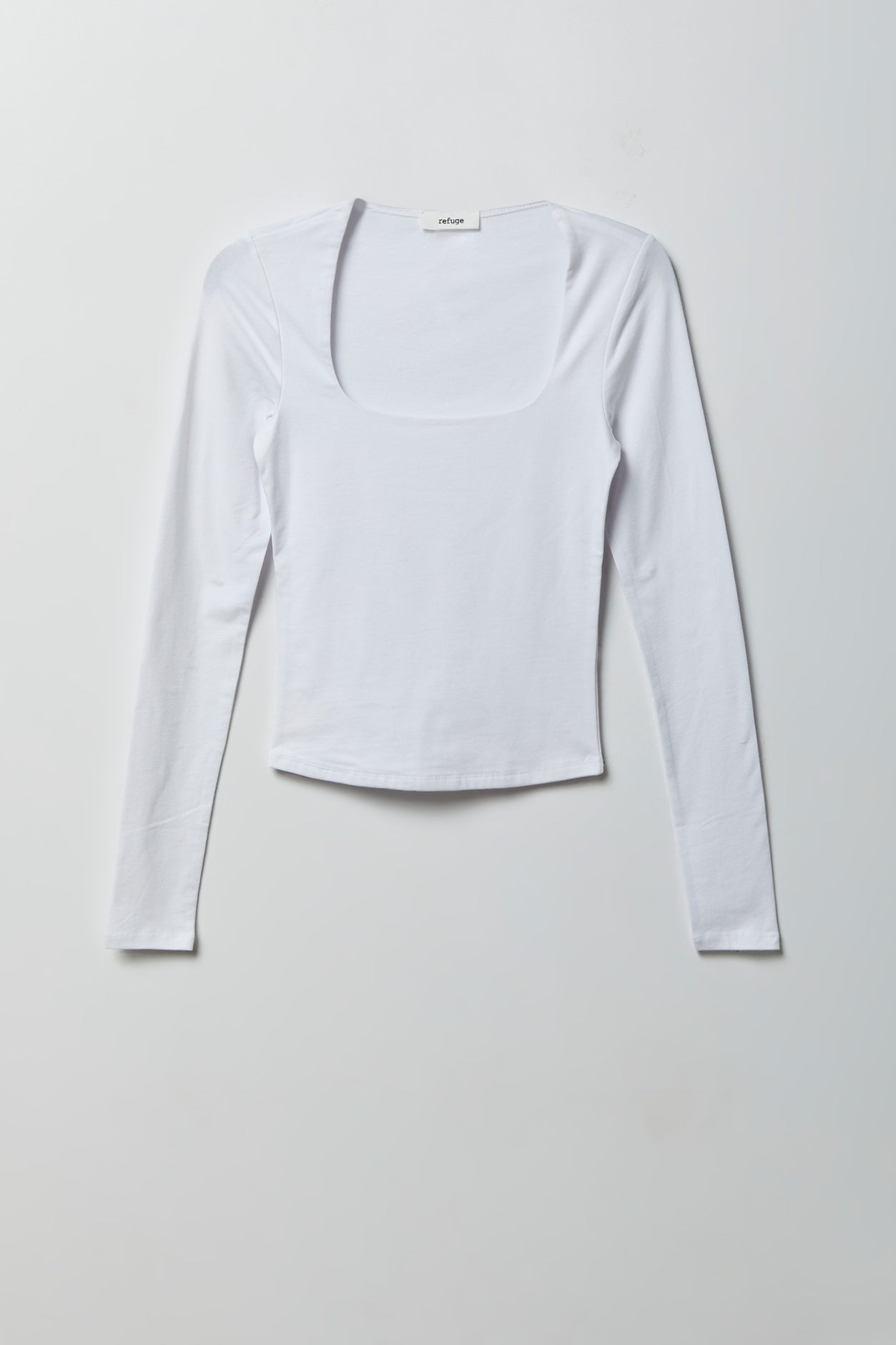 Soft Contour Square Neck Long Sleeve Top