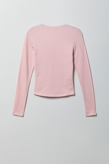 Soft Contour Square Neck Long Sleeve Top