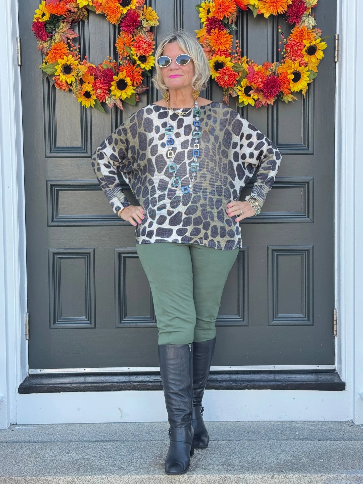 OLIVE POCKET LEGGINGS