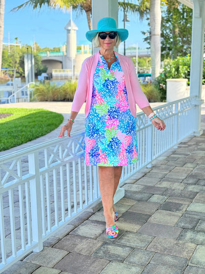 SALINA REEF RUFFLE DRESS