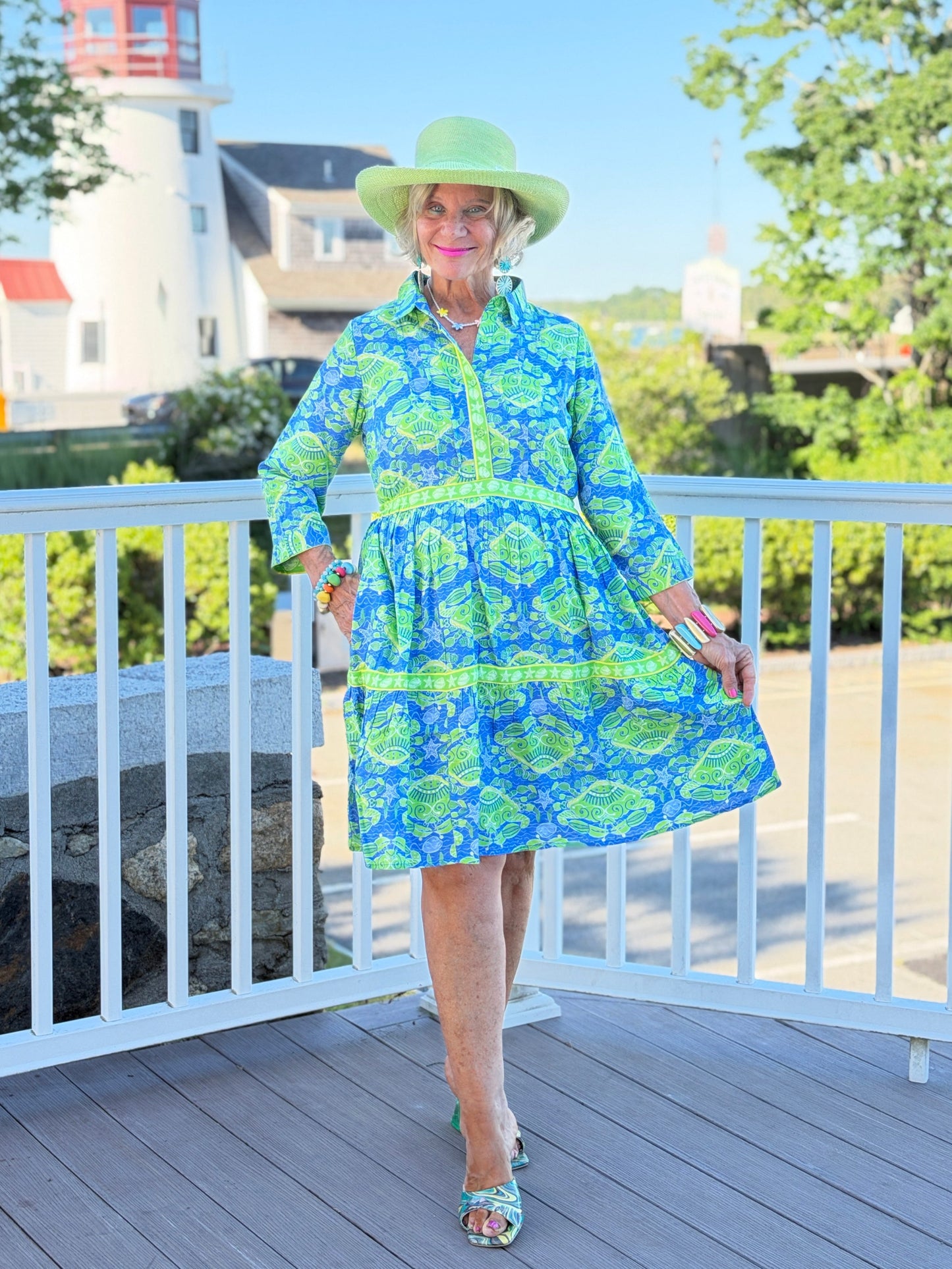 SEA GLASS TREASURE COLLLAR DRESS