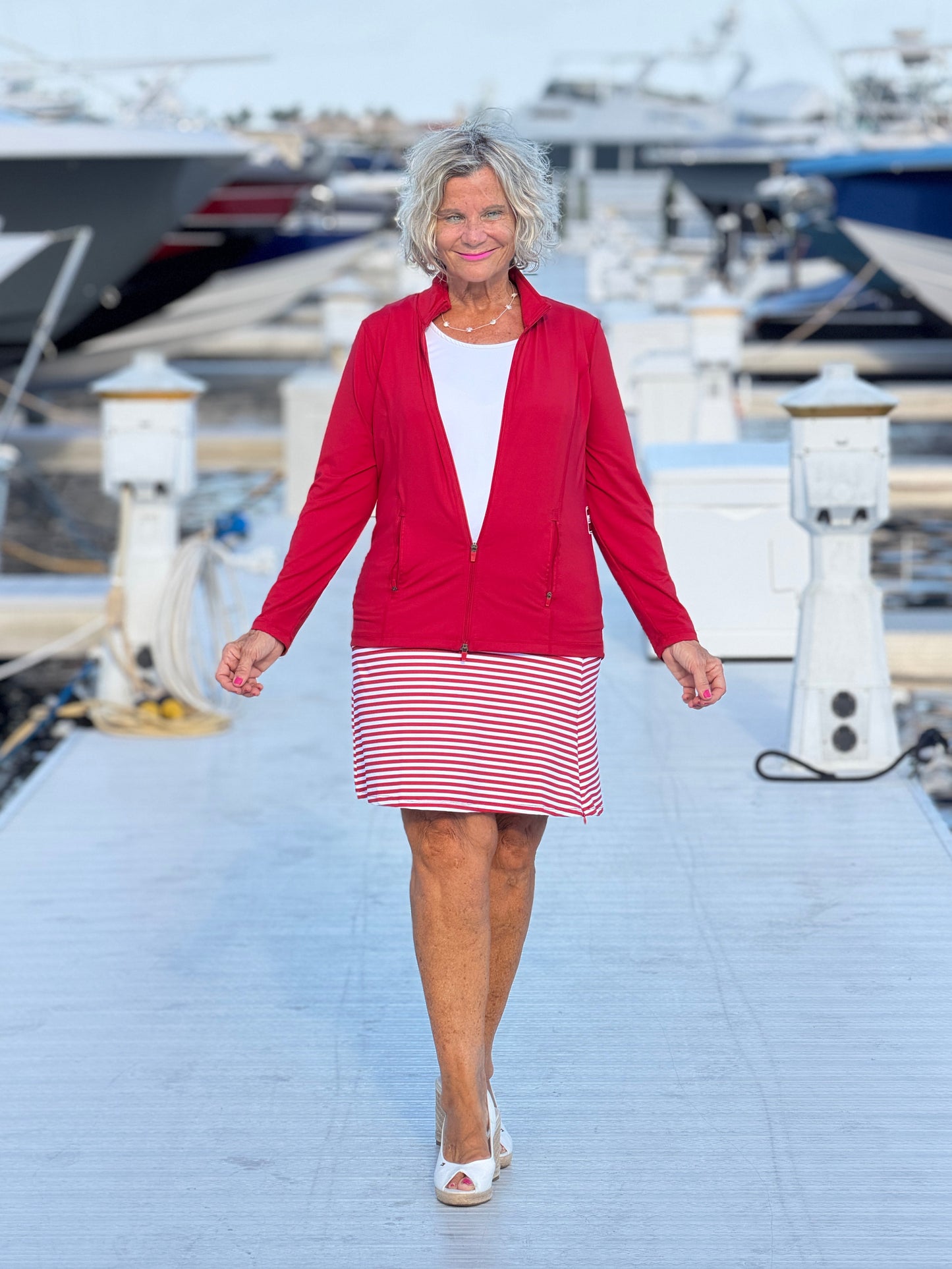 REGATTA RED STRIPE SKORT