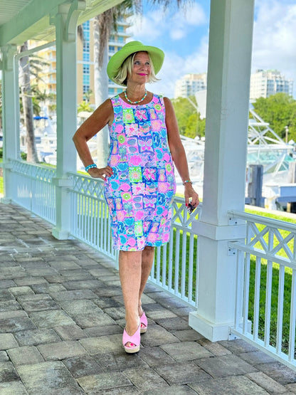 SANDY BEACH COLOR SHIFT DRESS