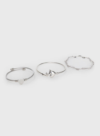 In The Moonlight Bracelet Pack Silver
