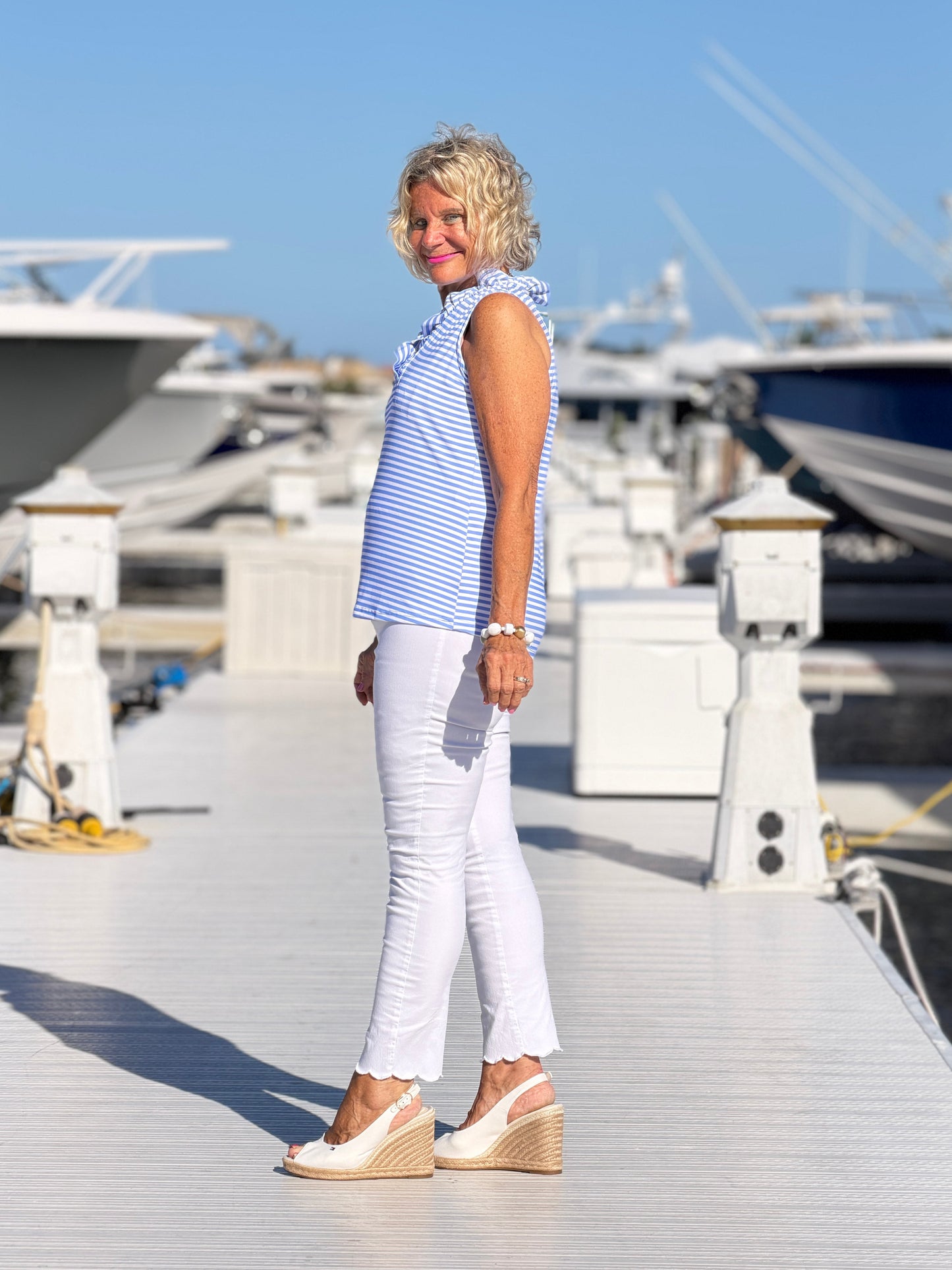 MARINA PERRI RUFFLE TOP