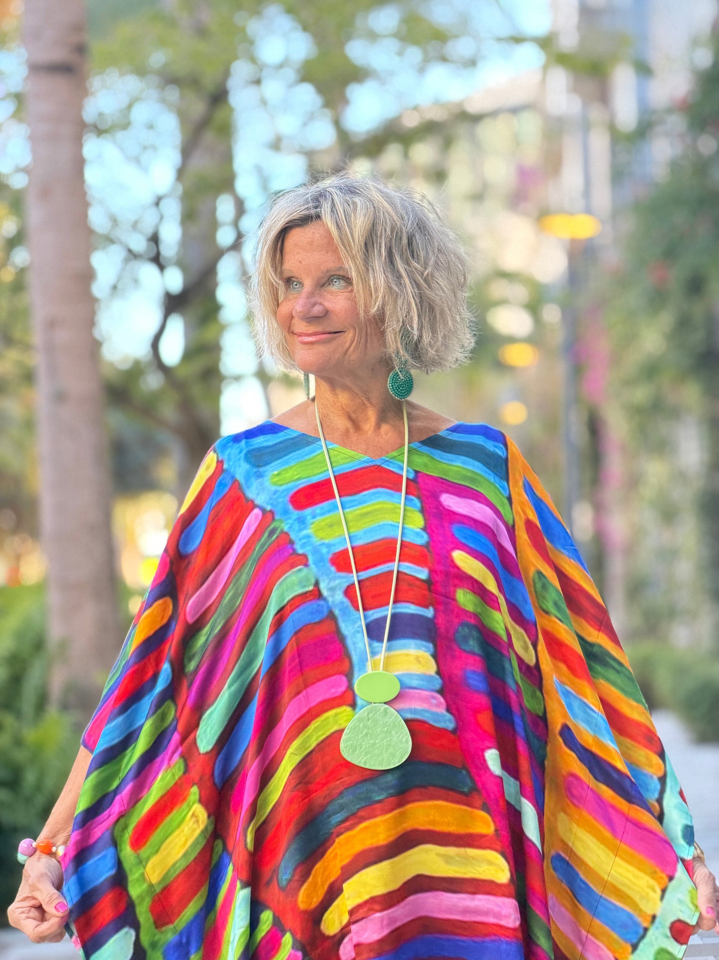 Multi Stripes Modal Kaftan