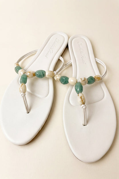 Beaded Thong Sandals