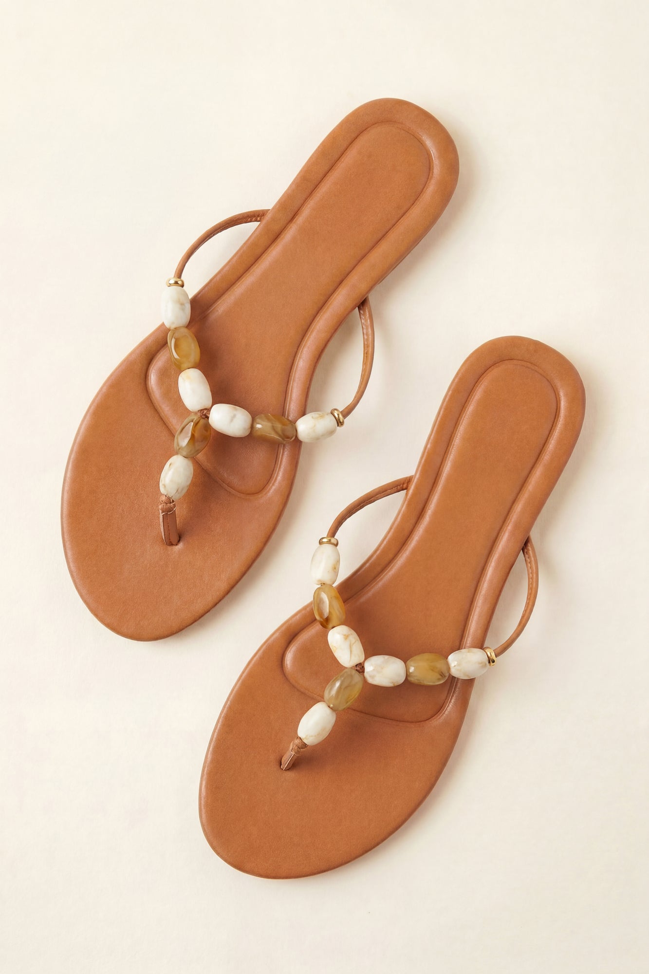 Beaded Thong Sandals