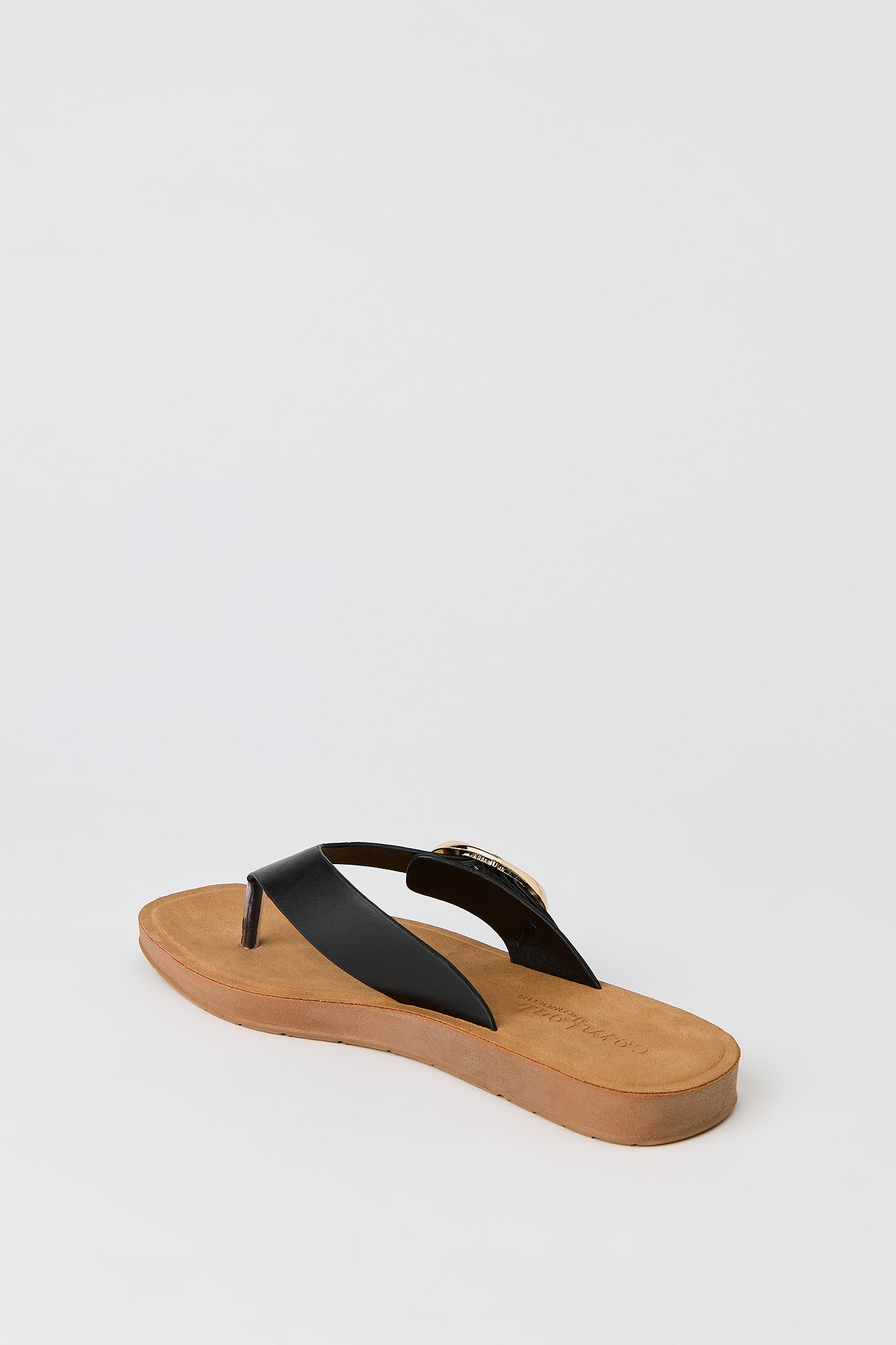 Thong Strap Buckle Sandal