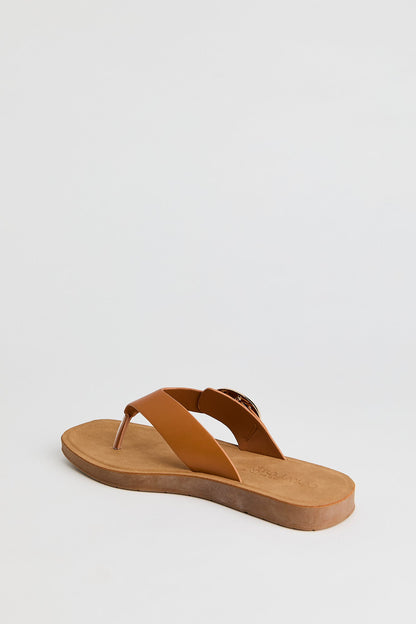 Thong Strap Buckle Sandal