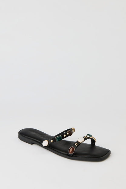 Band Sandal with Gems