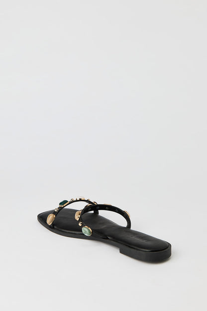Band Sandal with Gems