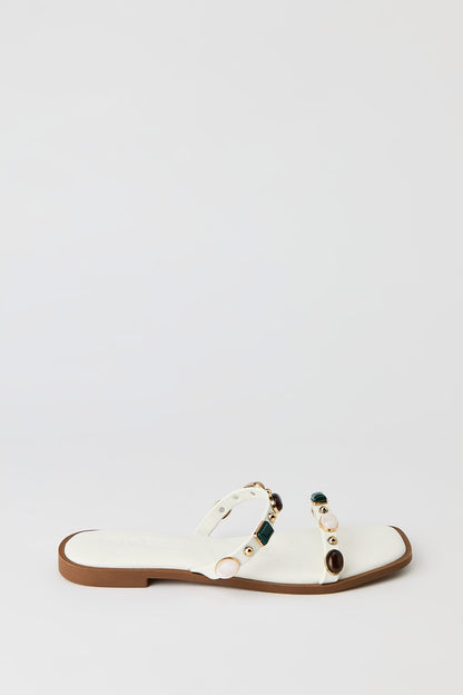Band Sandal with Gems