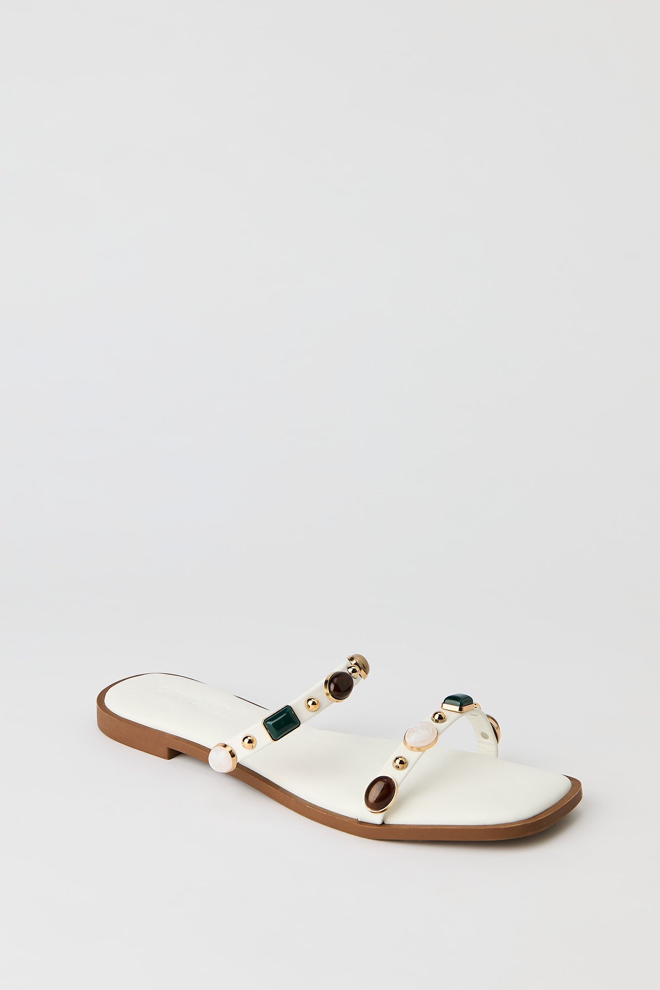 Band Sandal with Gems