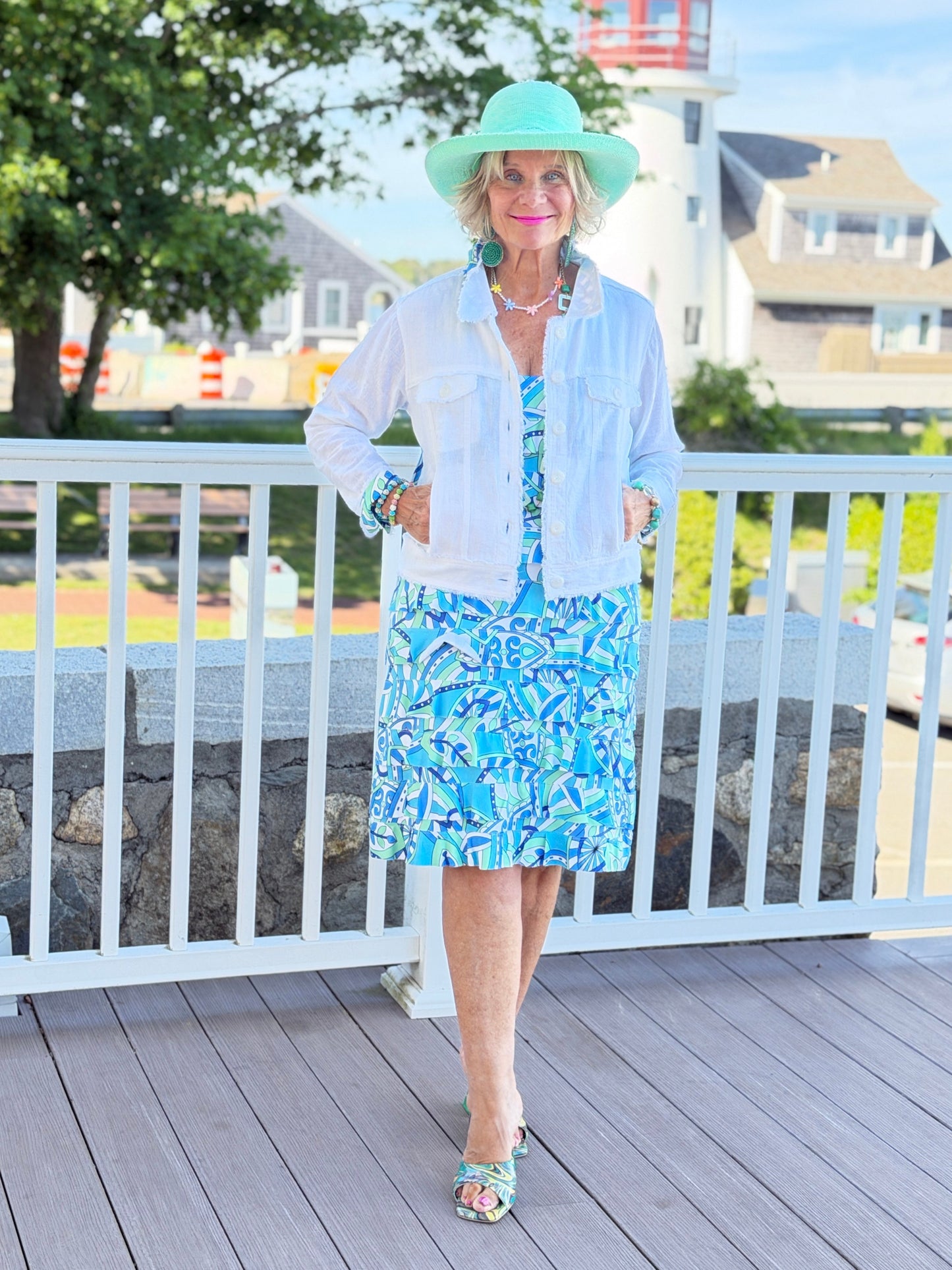 MINT MOSAIC BAY CHA CHA DRESS