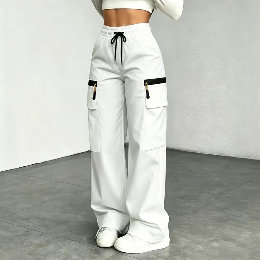 Women’s Lightweight Cargo Pants – Relaxed Fit with Multiple Utility Pockets