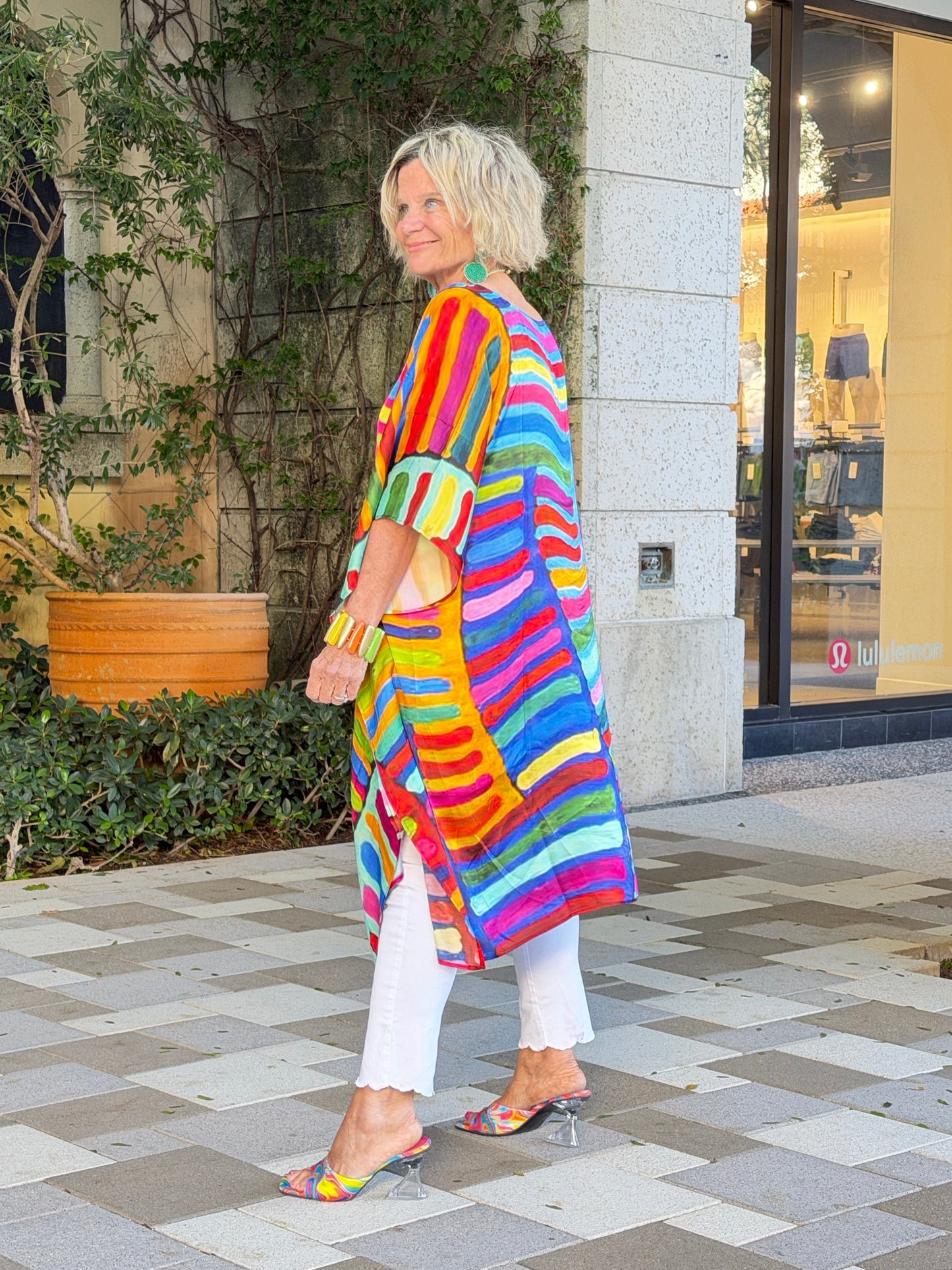 Multi Stripes Modal Kaftan