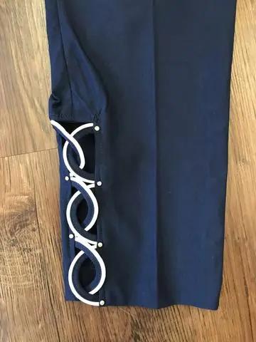 RHINESTONE CAPRI NAVY