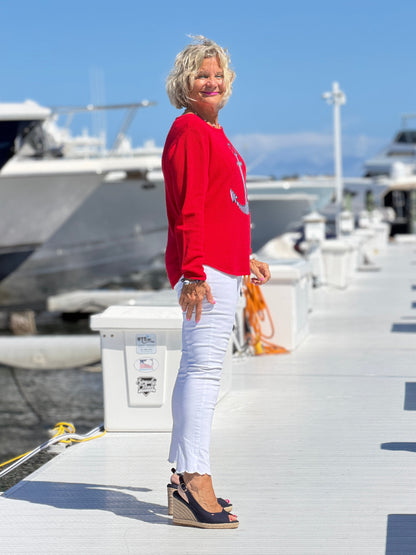 NAUTICAL STRIPE SWEATER