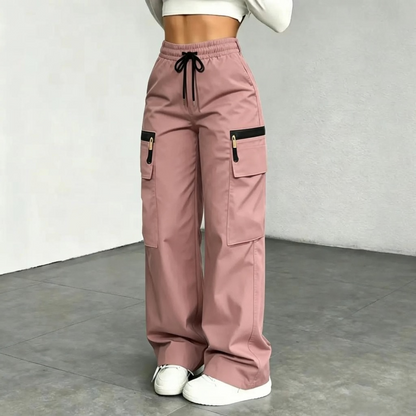Women’s Lightweight Cargo Pants – Relaxed Fit with Multiple Utility Pockets