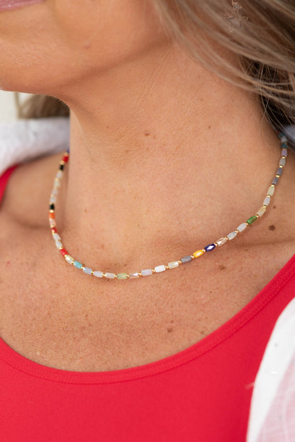 Coastal Bloom Beads Necklace