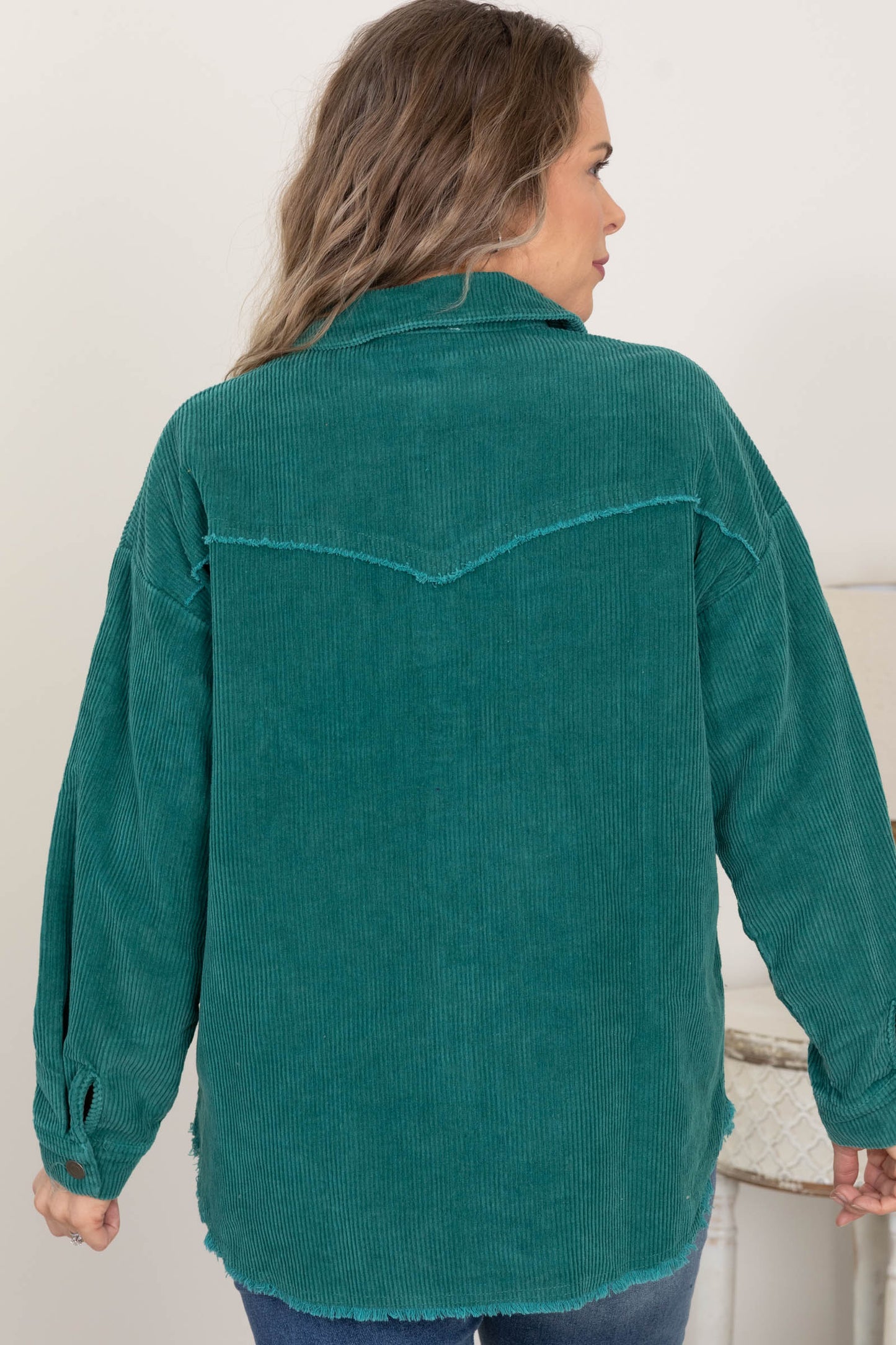 Corduroy Front Pockets Shackets