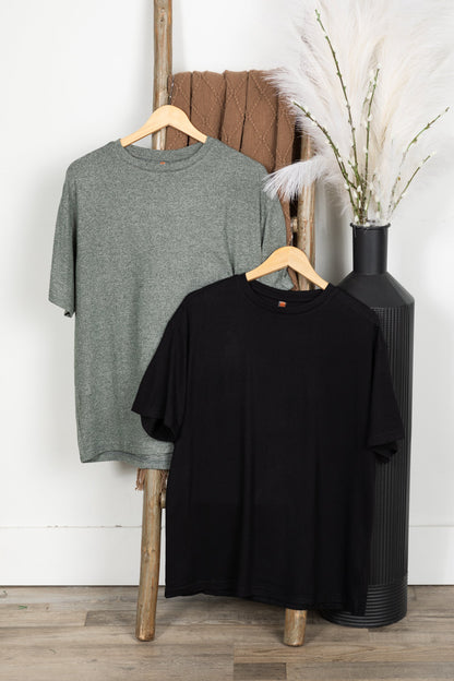 Brushed Hacci Oversized Boyfriend Knit Tee