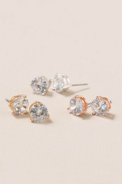 Classic Christy CZ Stud Earrings
