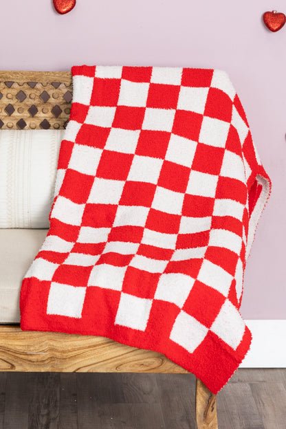 Checkerboard Print Blanket