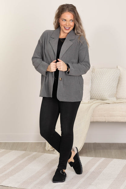 Charcoal Lightweight Blazer