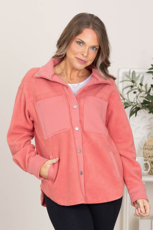 Coral Fleece Shacket