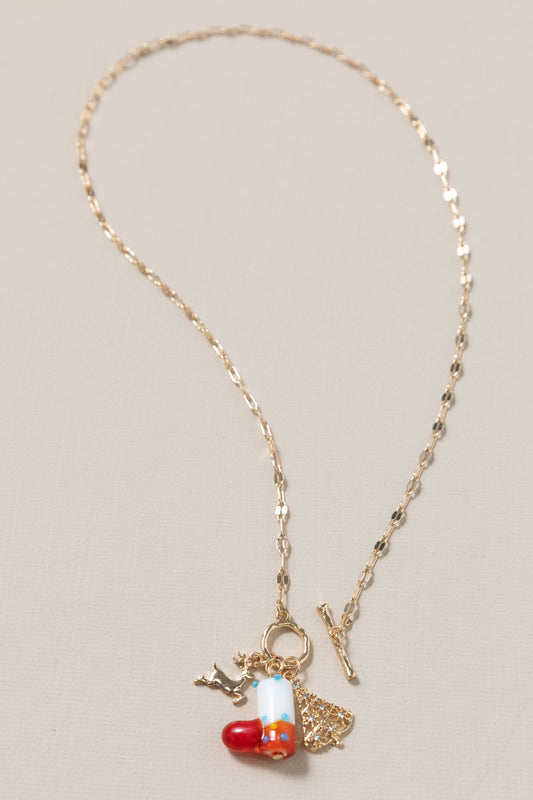 Christmas Charm Toggle Necklace