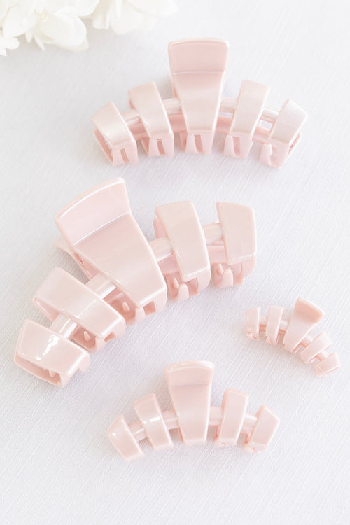 Classic Pearly Pink Hair Clip