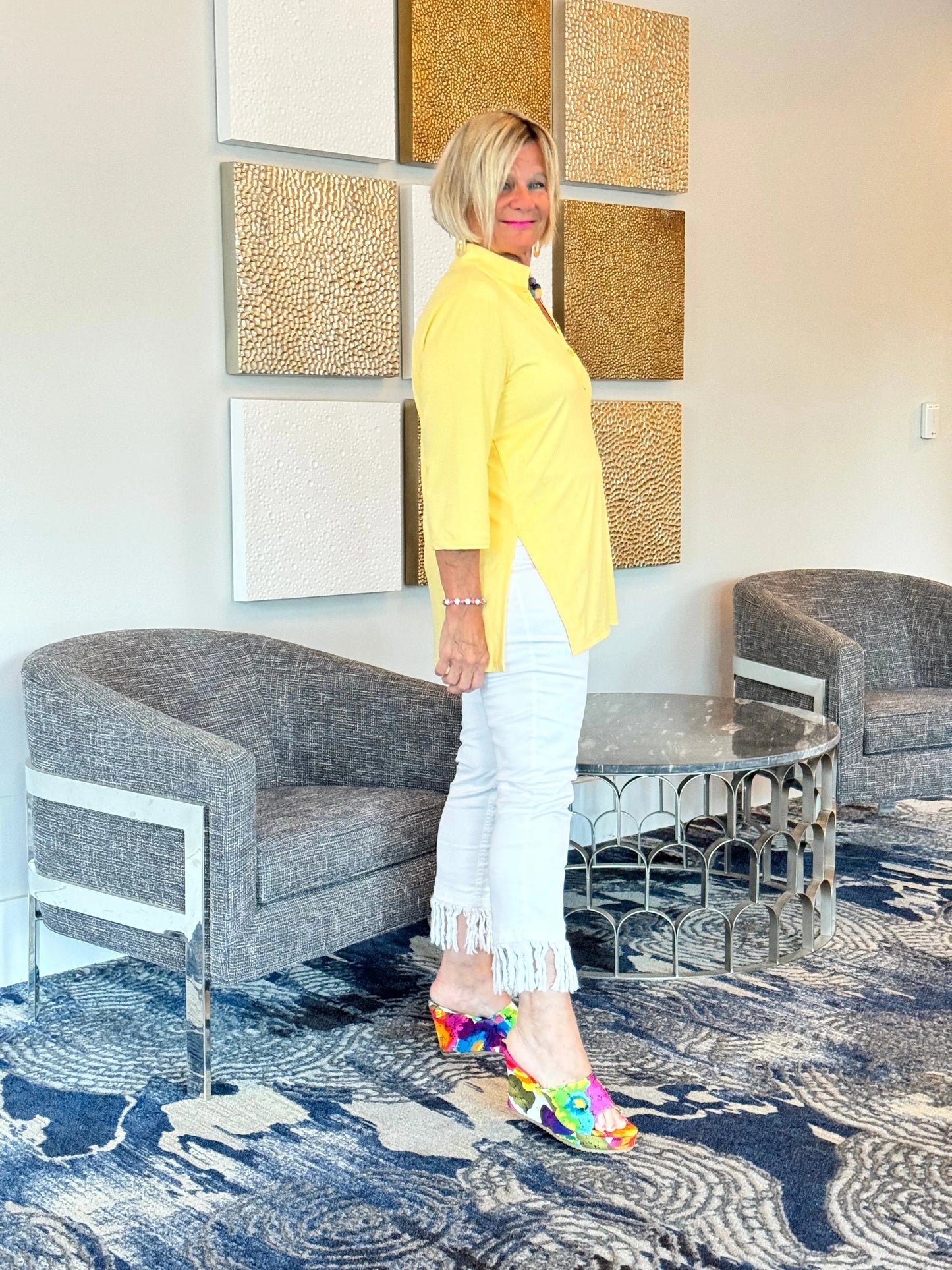 LULU-B YELLOW TUNIC