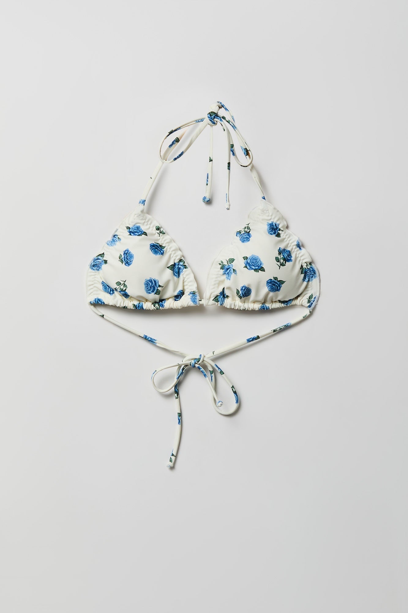 Ruffle Triangle Bikini Top