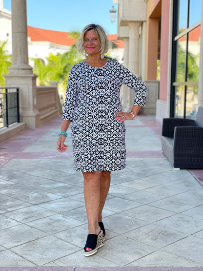 NAPLES DAY SLEEVE DRESS