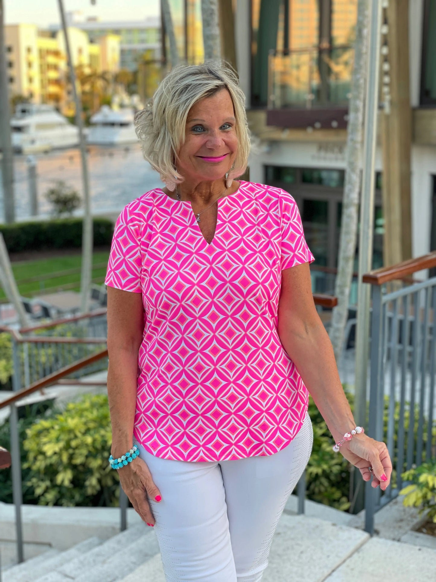 PINK DIAMONDS SHORT SLEEVE