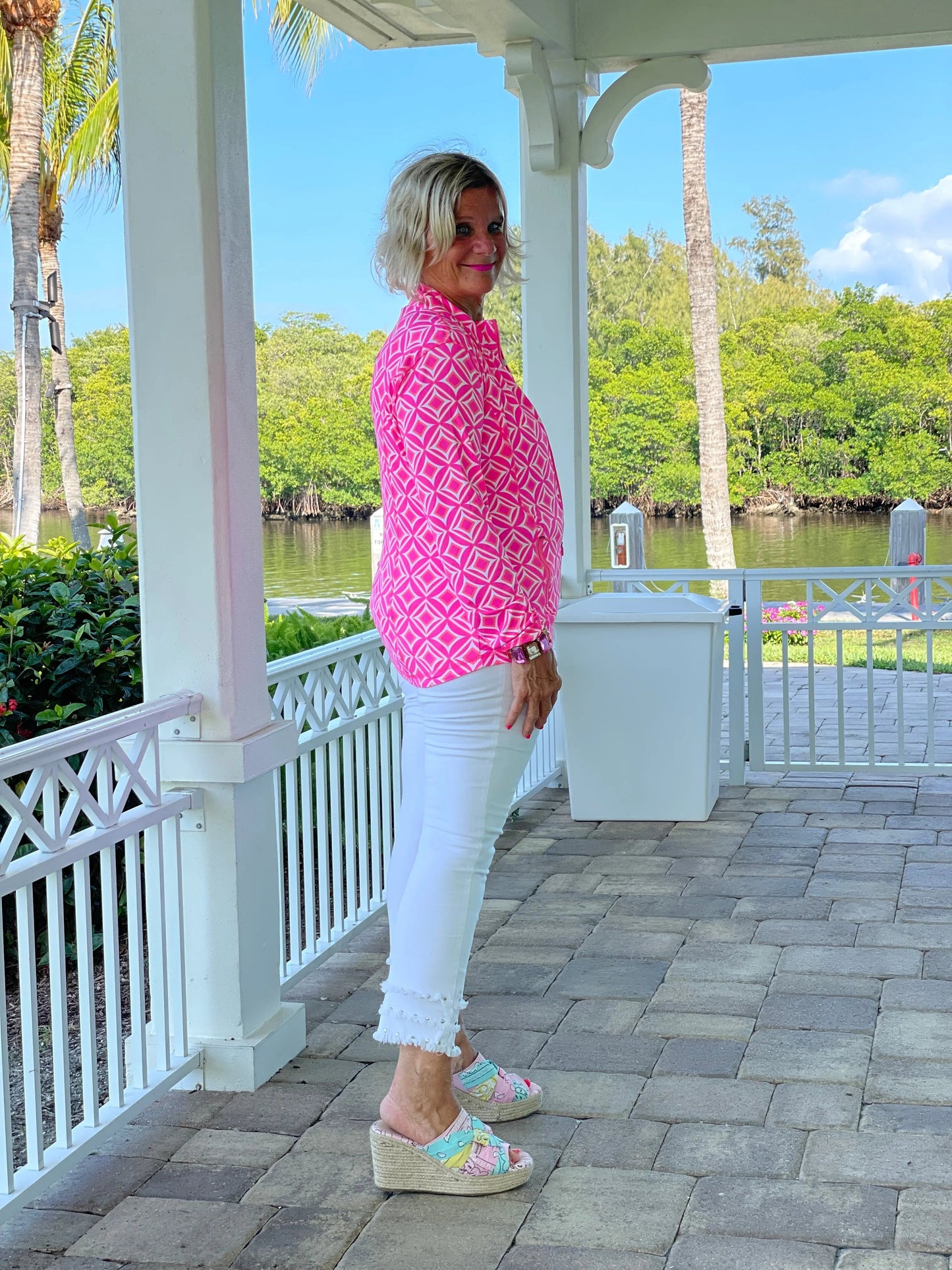 PINK DIAMONDS FULL ZIPPER JACKET