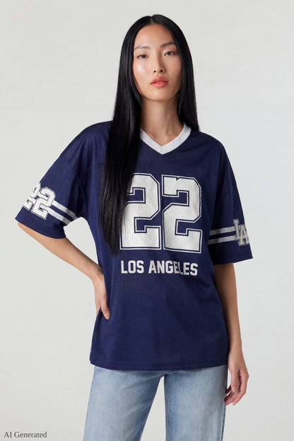 Graphic Mesh Jersey